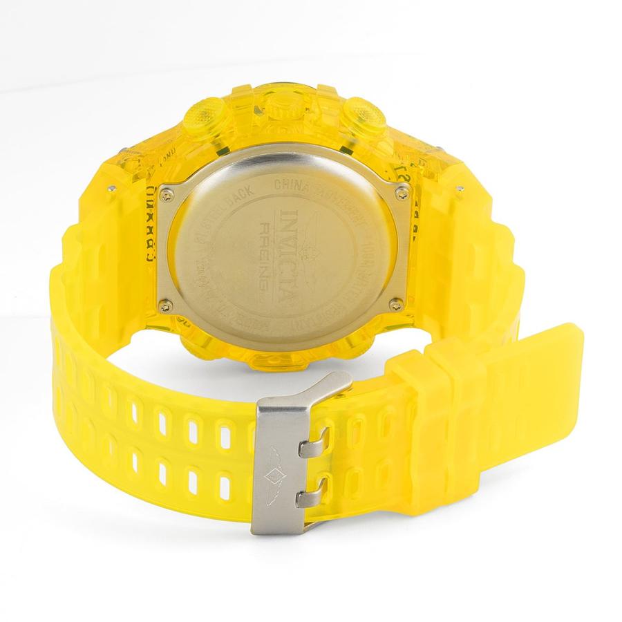 Invicta Invicta Racing Burnout 腕時計 52mm デジタル イエロー 透明バンド メンズ 49044 |  | 01