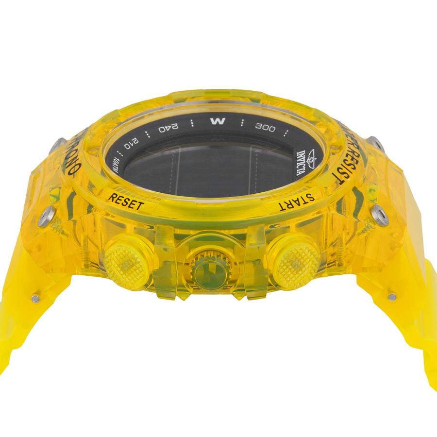 Invicta Invicta Racing Burnout 腕時計 52mm デジタル イエロー 透明バンド メンズ 49044 |  | 02