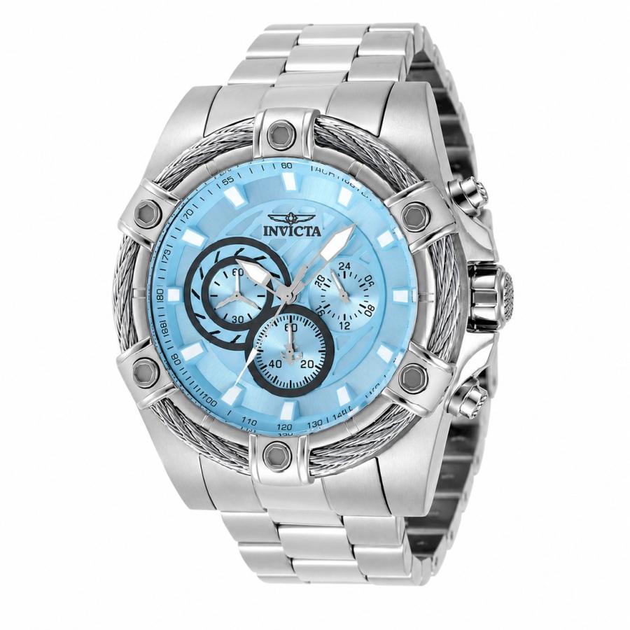 Invicta Bolt 腕時計 52mm ケース径 スチール ライトブルー/カッパー文字盤 メンズ 69796 | 