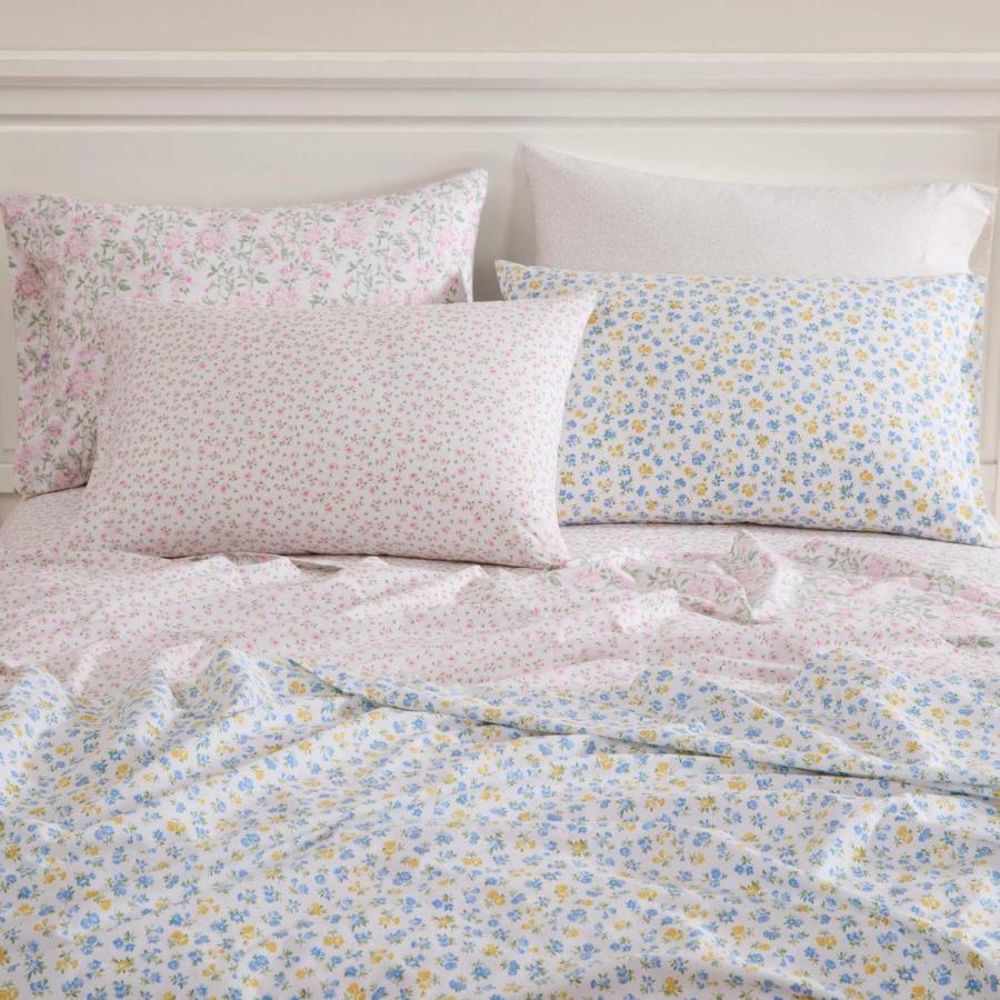 Laura Ashley ベッドシーツセット コットン100% パーケール織 花柄 ピンク |  | 02