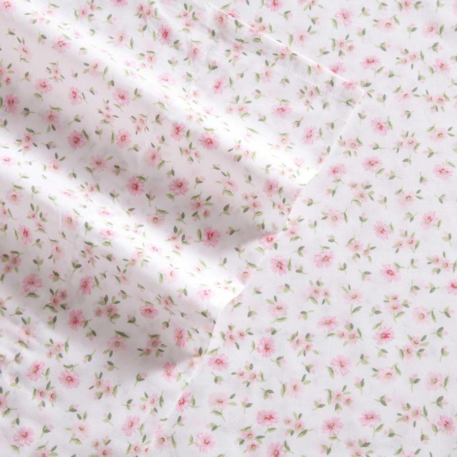 Laura Ashley ベッドシーツセット コットン100% パーケール織 花柄 ピンク |  | 03