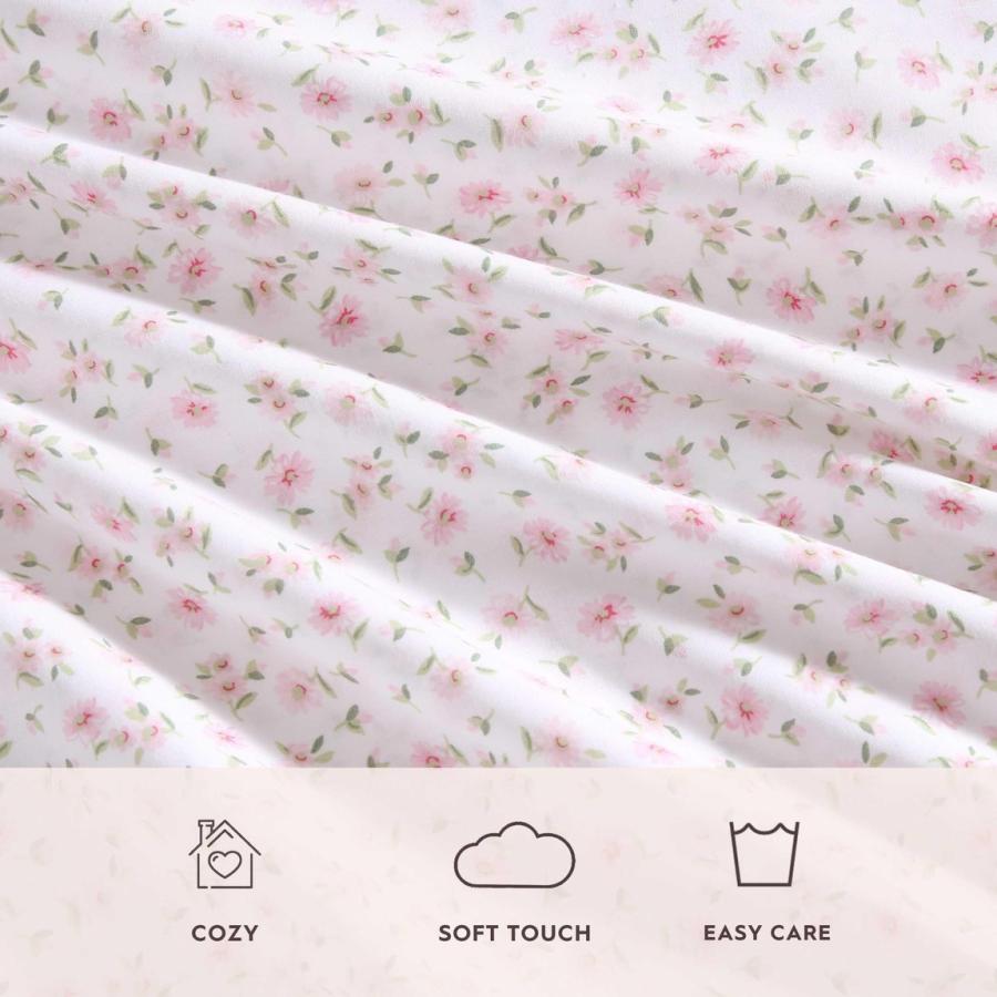 Laura Ashley ベッドシーツセット コットン100% パーケール織 花柄 ピンク |  | 05