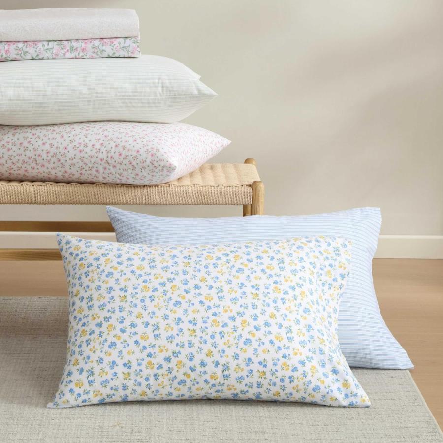 Laura Ashley ベッドシーツセット コットン100% パーケール織 花柄 ピンク |  | 07