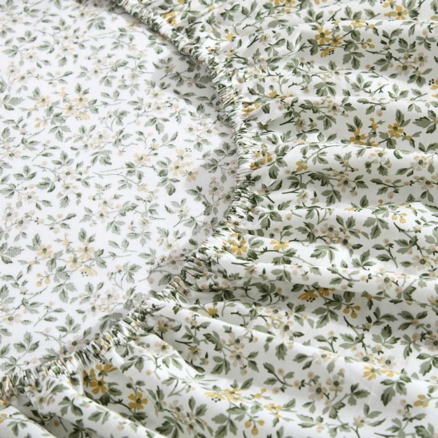 Laura Ashley ベッドシーツセット 花柄 グリーン コットン パーケール 4点セット |  | 03
