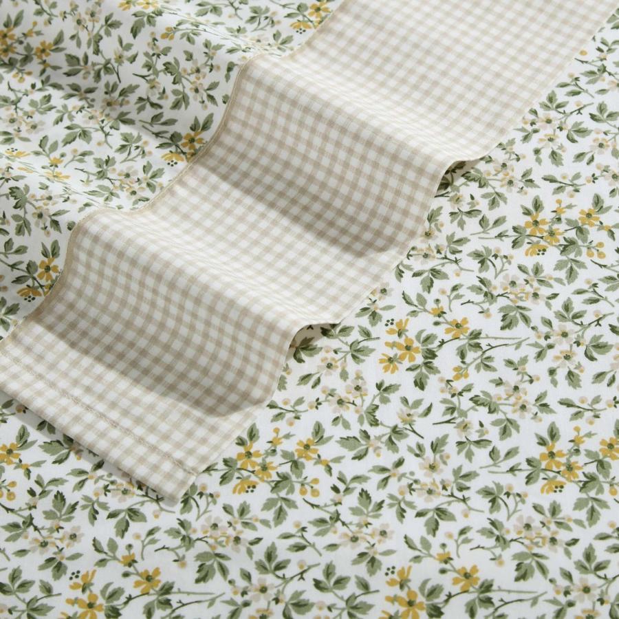 Laura Ashley ベッドシーツセット 花柄 グリーン コットン パーケール 4点セット |  | 04