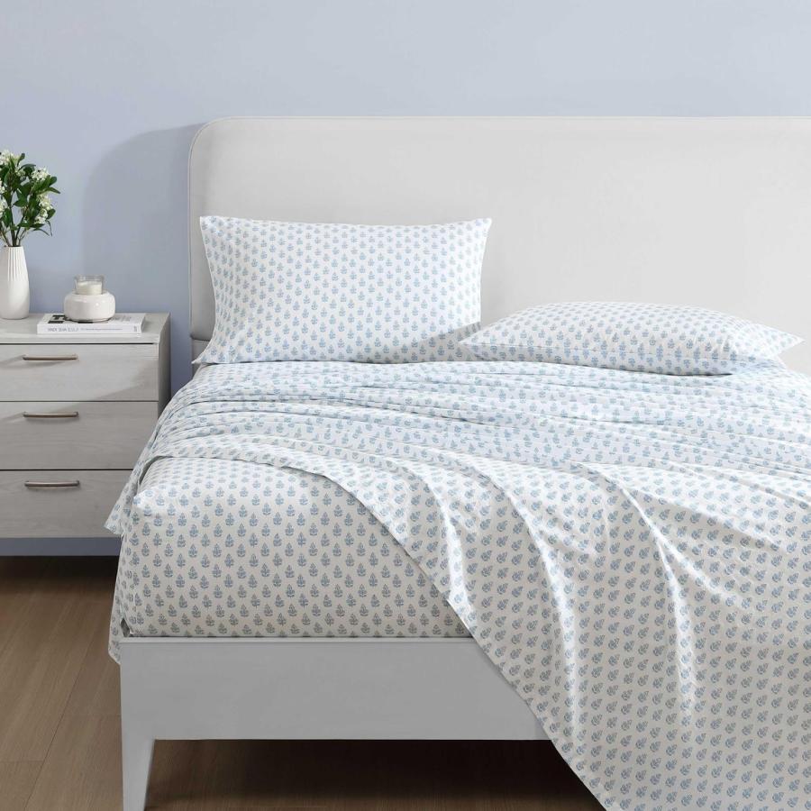 Laura Ashley ベッドシーツセット コットン パーケール Francesca Blue 花柄 寝具セット 4点セット |  | 02