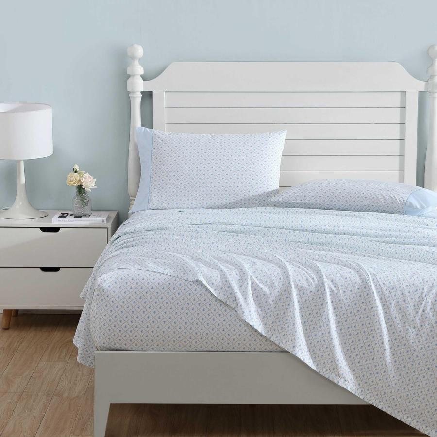 Laura Ashley シーツセット コットン パーケール地 花柄 ブルー 寝具カバー 布団カバー |  | 01