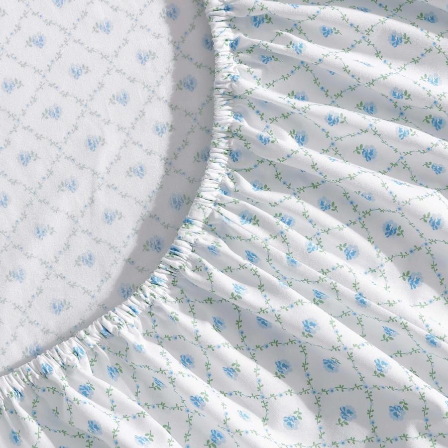 Laura Ashley シーツセット コットン パーケール地 花柄 ブルー 寝具カバー 布団カバー |  | 02