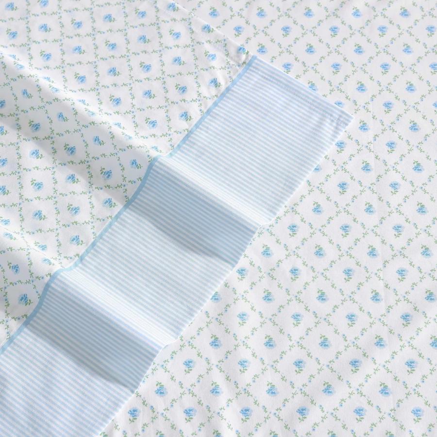 Laura Ashley シーツセット コットン パーケール地 花柄 ブルー 寝具カバー 布団カバー |  | 03