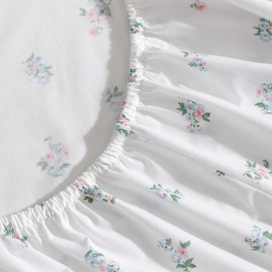 Laura Ashley ベッドシーツセット コットンパーケール 花柄 Harperette Blue |  | 02