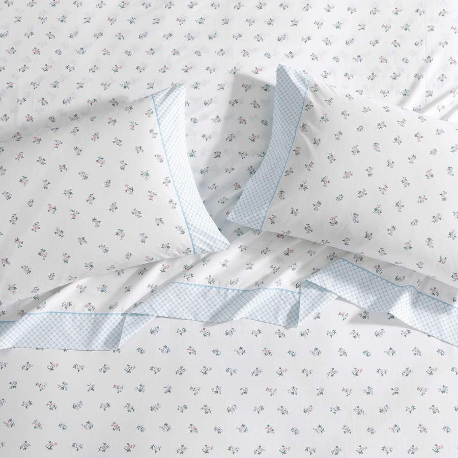 Laura Ashley ベッドシーツセット コットンパーケール 花柄 Harperette Blue |  | 04
