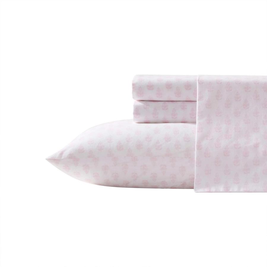 Laura Ashley ベッドシーツセット Francesca Pink コットン パーケール 布団カバー ピローケース | 