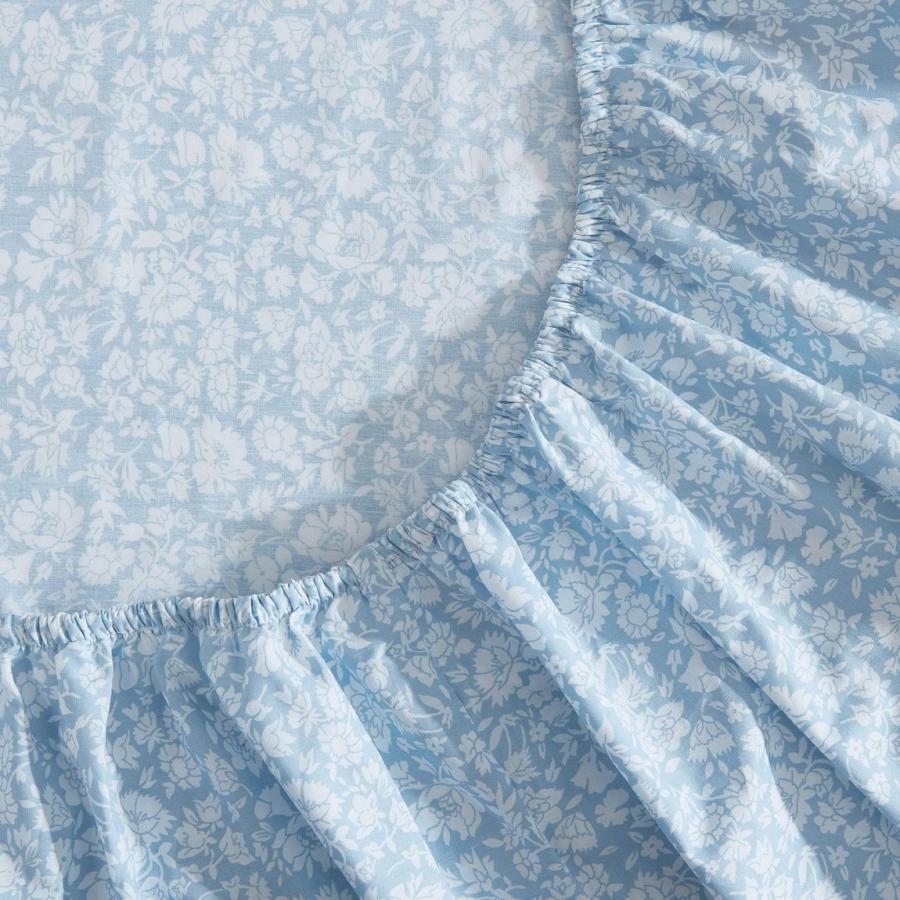 Laura Ashley 寝具セット 綿100% パーケール織り 花柄 ブルー フラワー ベッドシーツ 枕カバー |  | 05