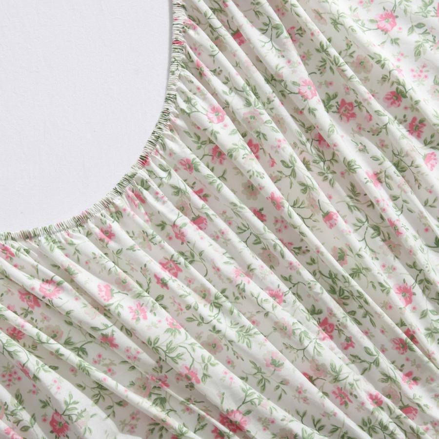 Laura Ashley ベッドシーツ4点セット フラットシーツ ボックスシーツ 枕カバー2枚 花柄 Bonnie Pink |  | 04