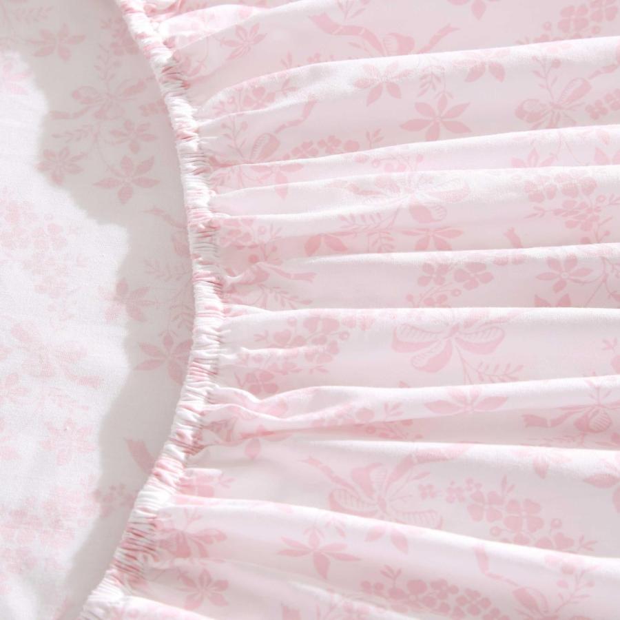ローラアシュレイ シーツセット アントワネット ピンク 花柄 100%コットン パーケール織 寝具 4点セット ボックスシーツ 枕カバー |  | 03