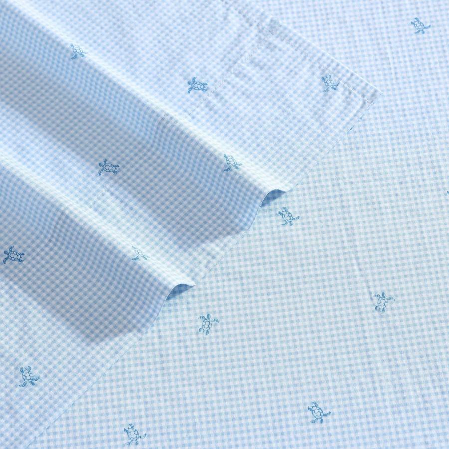 Laura Ashley シーツセット コットンパーケール ギンガムチェック柄 カメ柄 ブルー |  | 02