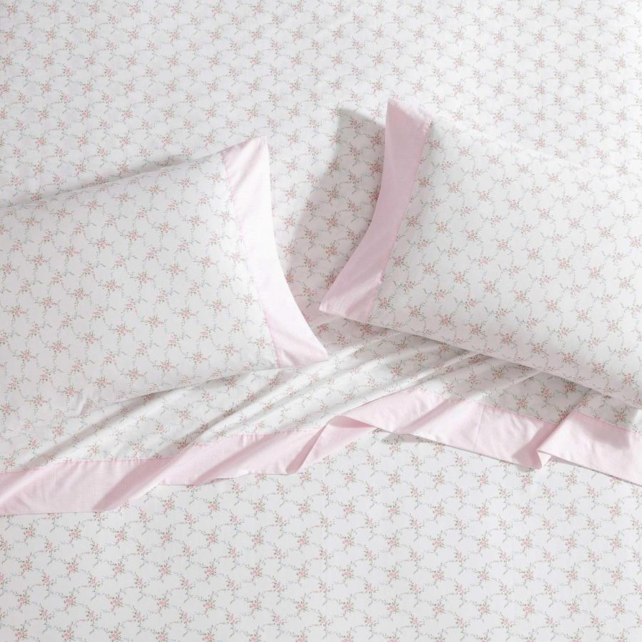 Laura Ashley シーツセット Lynda Pink 綿100% 花柄 チェック柄 ベッドカバー 枕カバー付き |  | 04