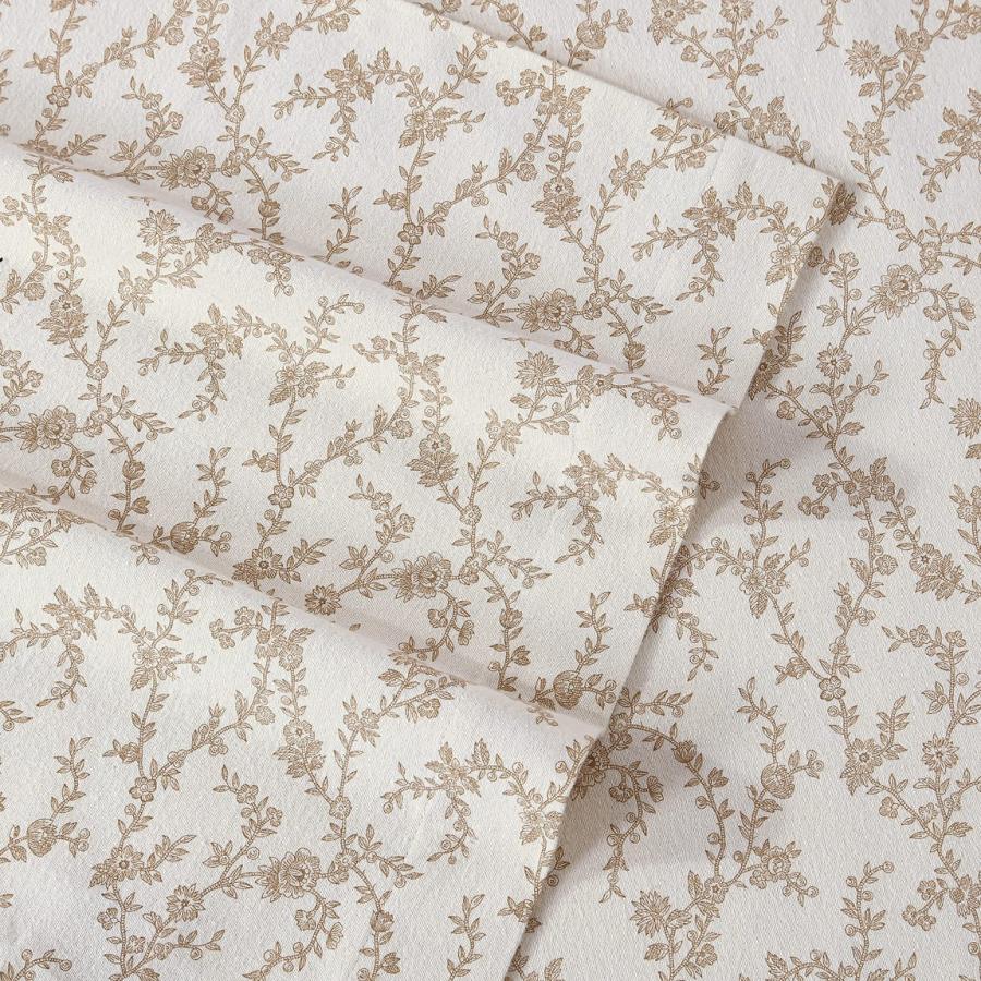 Laura Ashley フラネル シーツセット 花柄 Victoria Beige コットン 洗える 保温 |  | 04