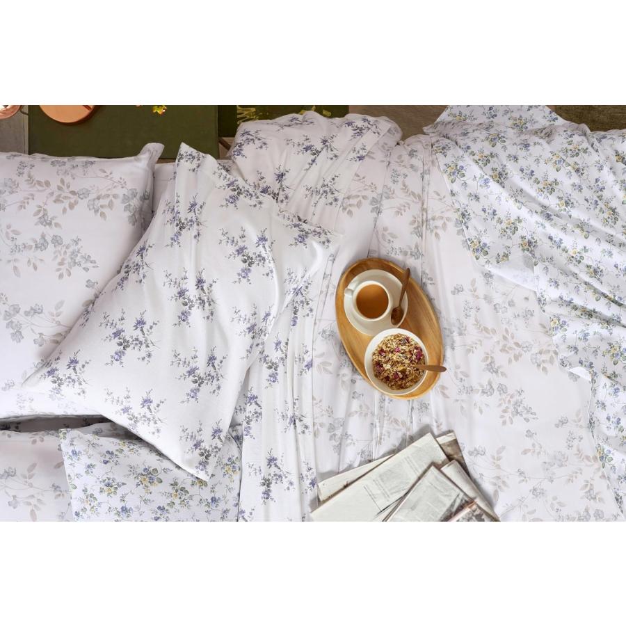 Laura Ashley フランネルシーツ 4点セット 花柄 Fawna Grey ベッドシーツ 枕カバー付 |  | 02