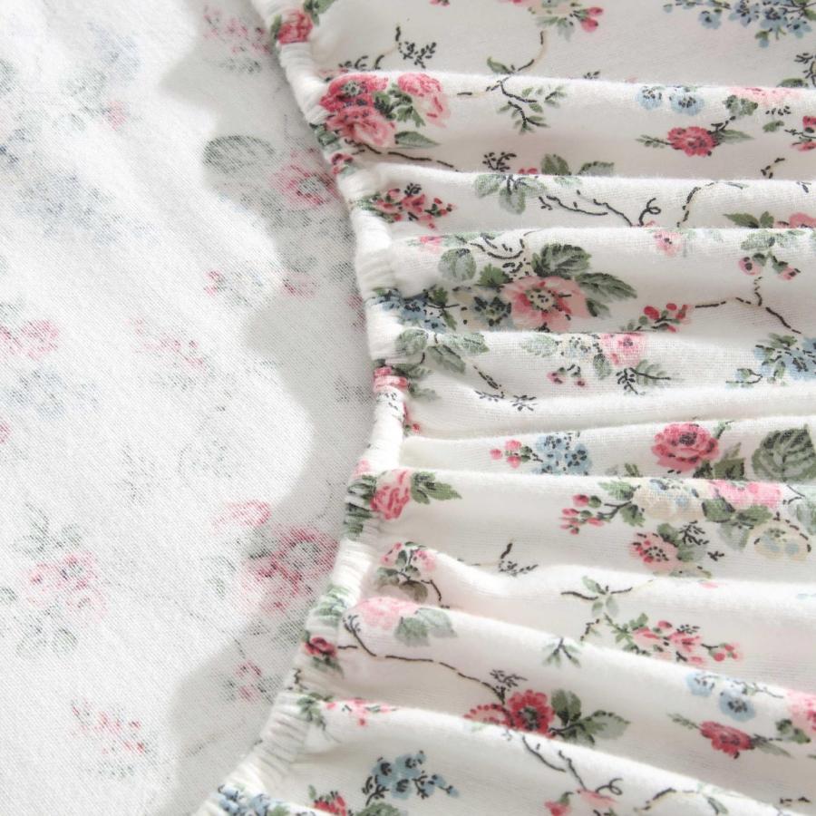 Laura Ashley フランネルシーツ 綿100% 花柄 Le Fleur Pink ボックスシーツ 枕カバー |  | 03