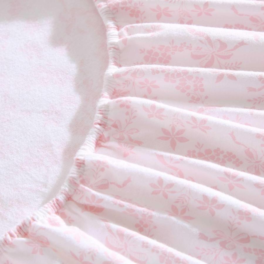 Laura Ashley フランネル ベッドシーツセット Antoinette Pink 花柄 綿100% 布団カバー 寝具 |  | 03