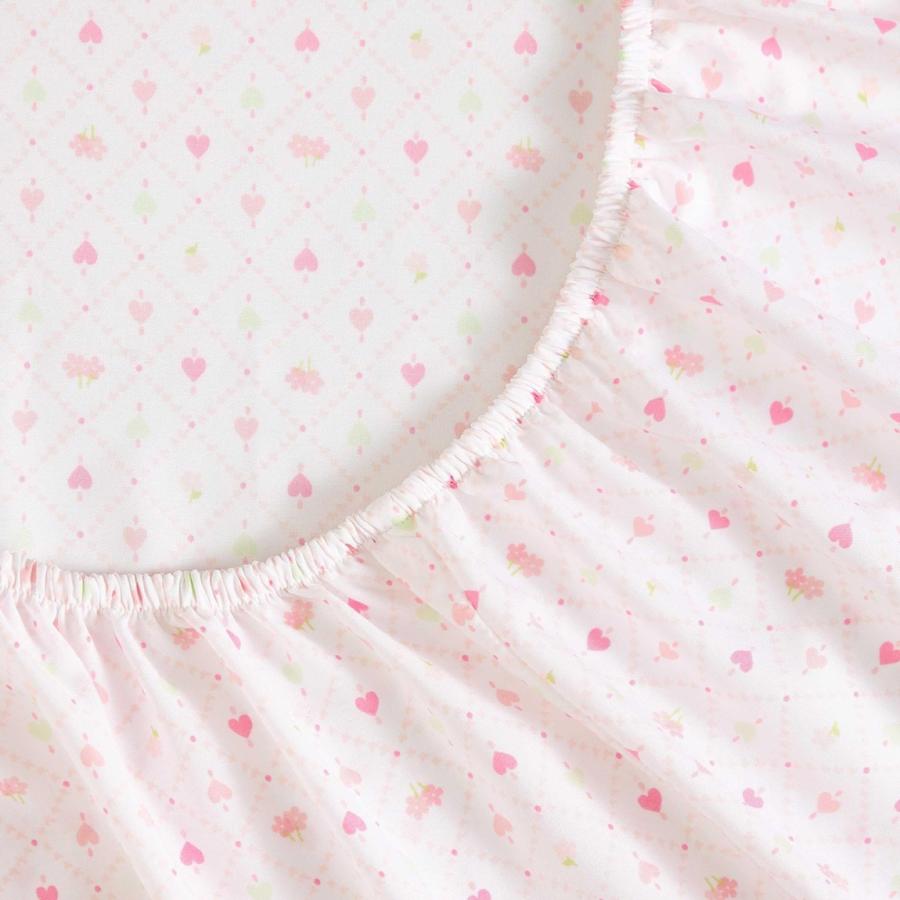 Laura Ashley ベッドシーツセット ピンク ハート柄 マイクロファイバー おしゃれ 寝具 カバーリング |  | 04