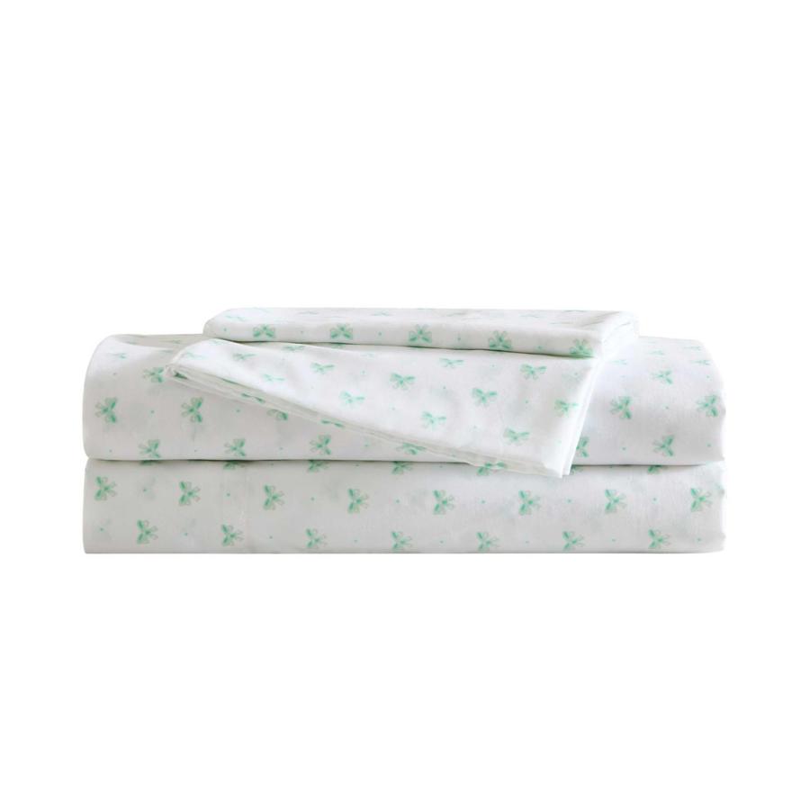 Laura Ashley ベッドシーツセット リボン柄 ブルー 寝具 カバーセット 4点セット | 