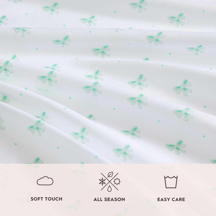 Laura Ashley ベッドシーツセット リボン柄 ブルー 寝具 カバーセット 4点セット |  | 03