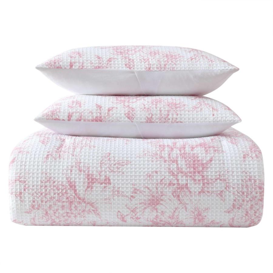 Laura Ashley コンフォーターセット Delphine パステルピンク 花柄 ワッ 生地 寝具セット |  | 06