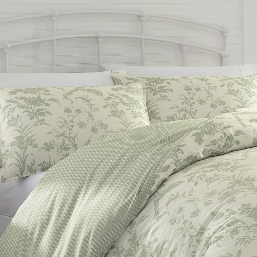 Laura Ashley Home デュベカバーセット Natalie Green 花柄 リバーシブル コットン 寝具 |  | 03