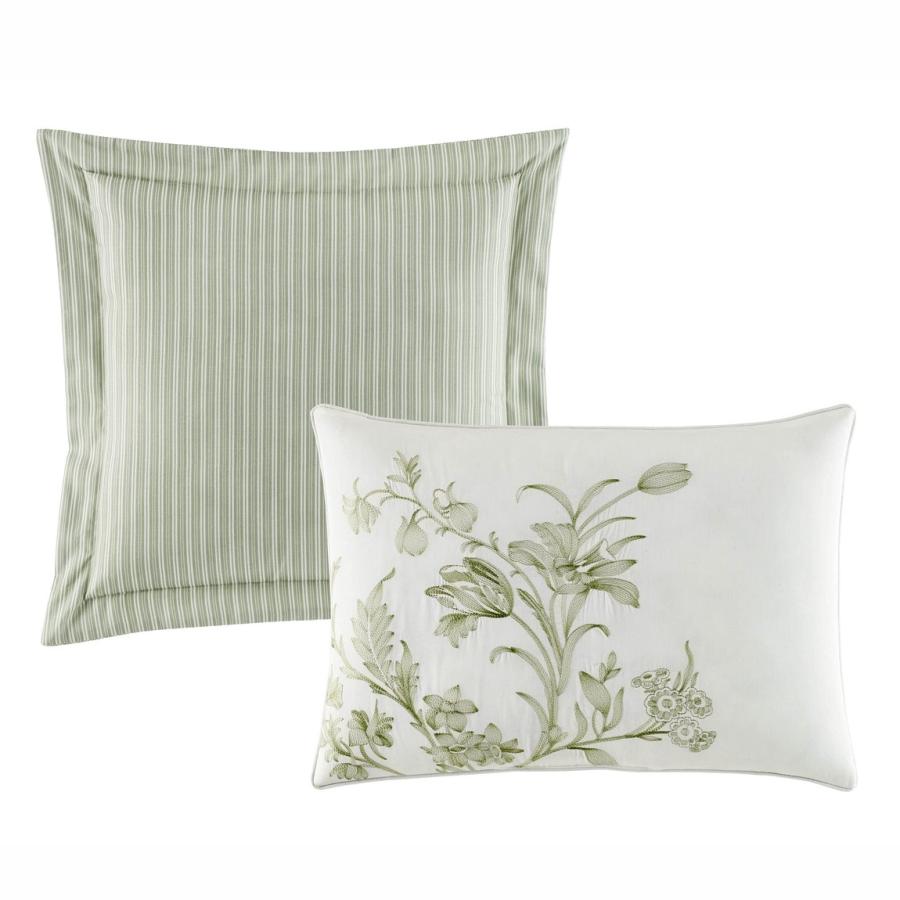 Laura Ashley Home デュベカバーセット Natalie Green 花柄 リバーシブル コットン 寝具 |  | 07