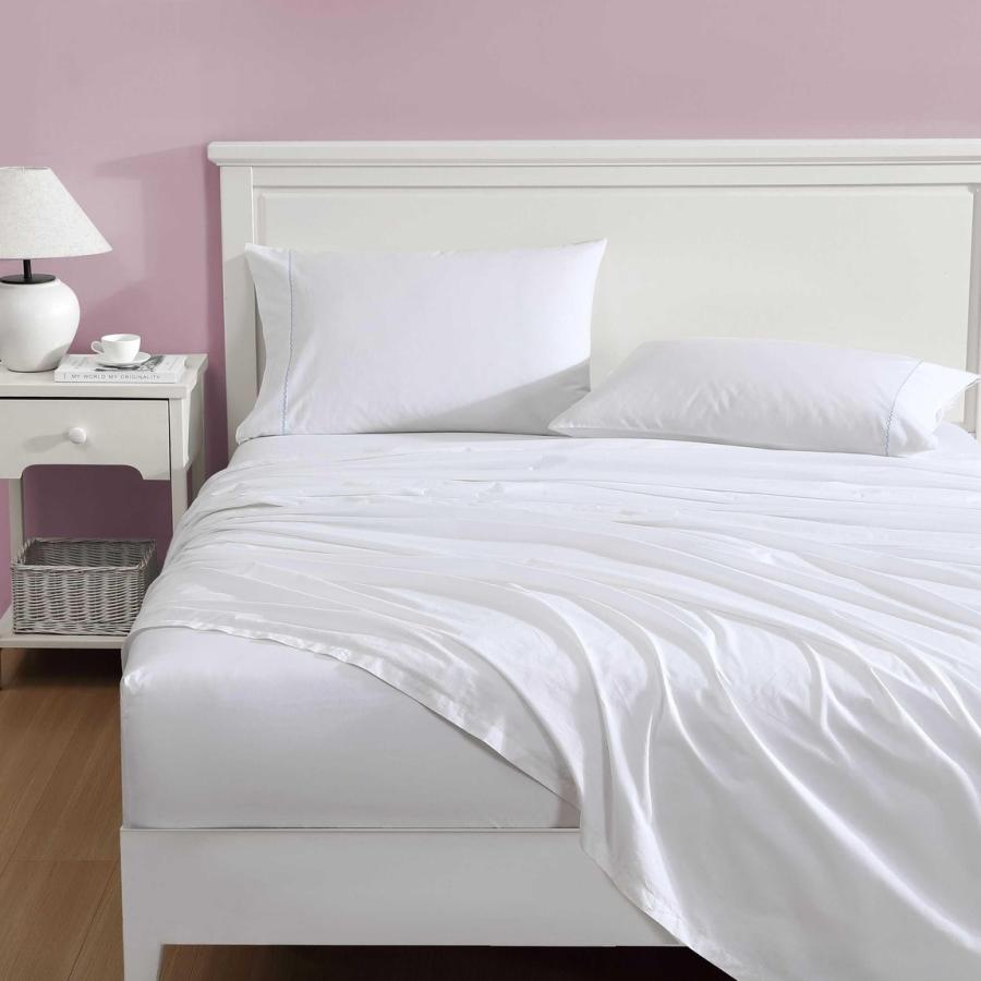 Laura Ashley ベッドシーツセット スカラップブルー コットンパーケール 綿100% 4点セット |  | 01