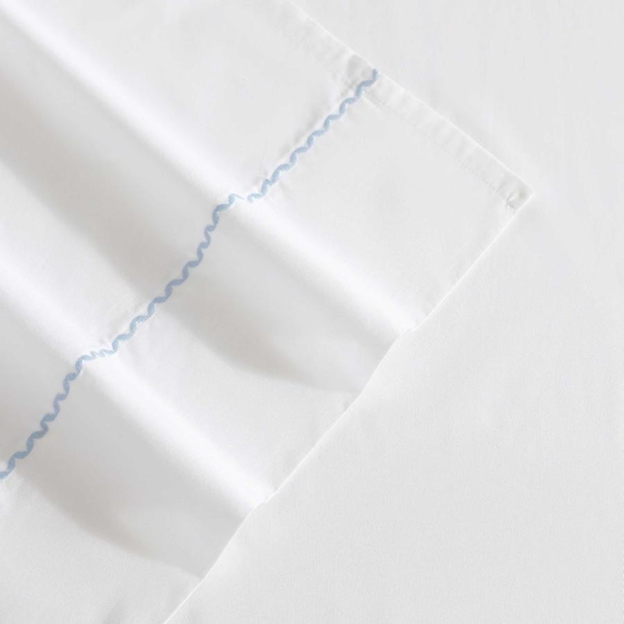 Laura Ashley ベッドシーツセット スカラップブルー コットンパーケール 綿100% 4点セット |  | 02