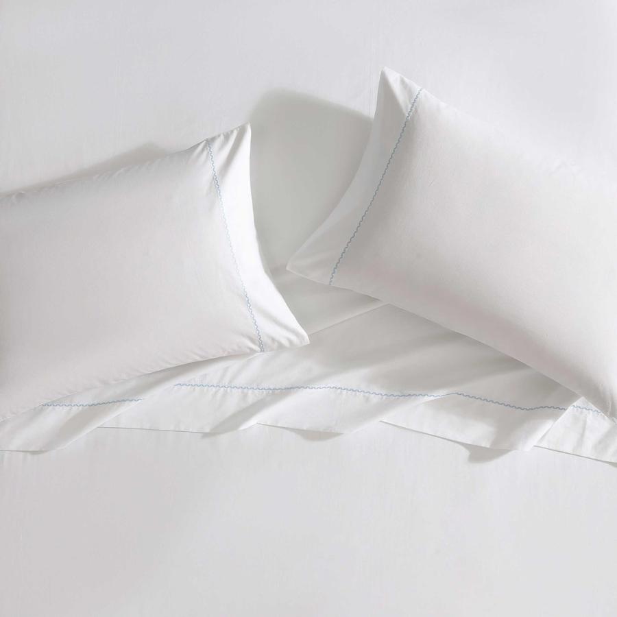 Laura Ashley ベッドシーツセット スカラップブルー コットンパーケール 綿100% 4点セット |  | 04