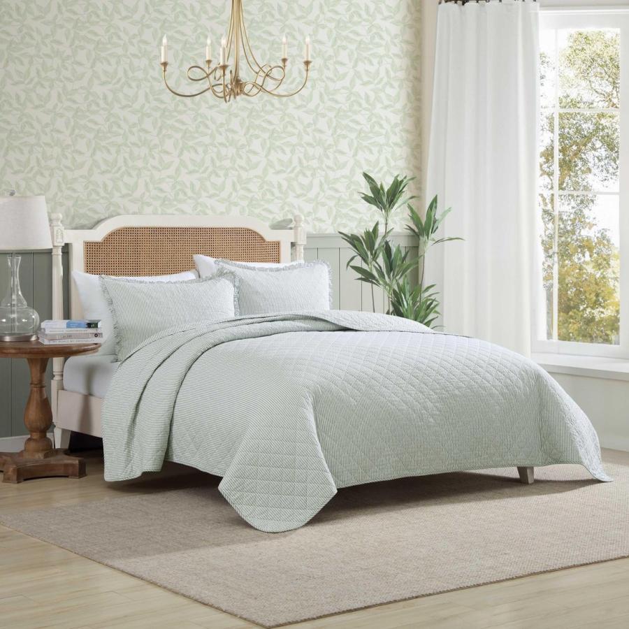 Laura Ashley キルトセット ベッドスプレッド オックスフォード