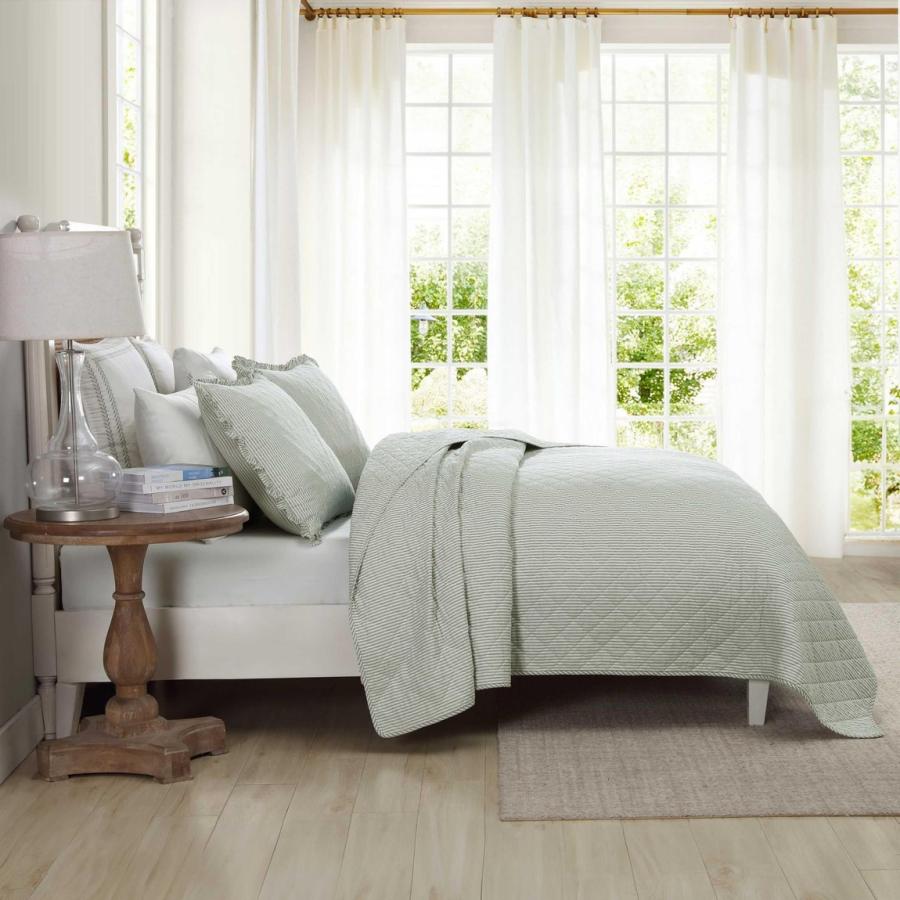 Laura Ashley キルトセット ベッドスプレッド オックスフォード