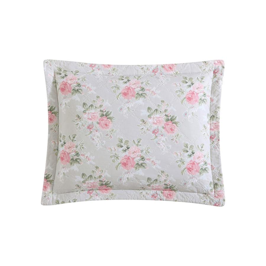 Laura Ashley キルトセット ベッドカバー ピンク 花柄 リバーシブル 綿 寝具セット |  | 03