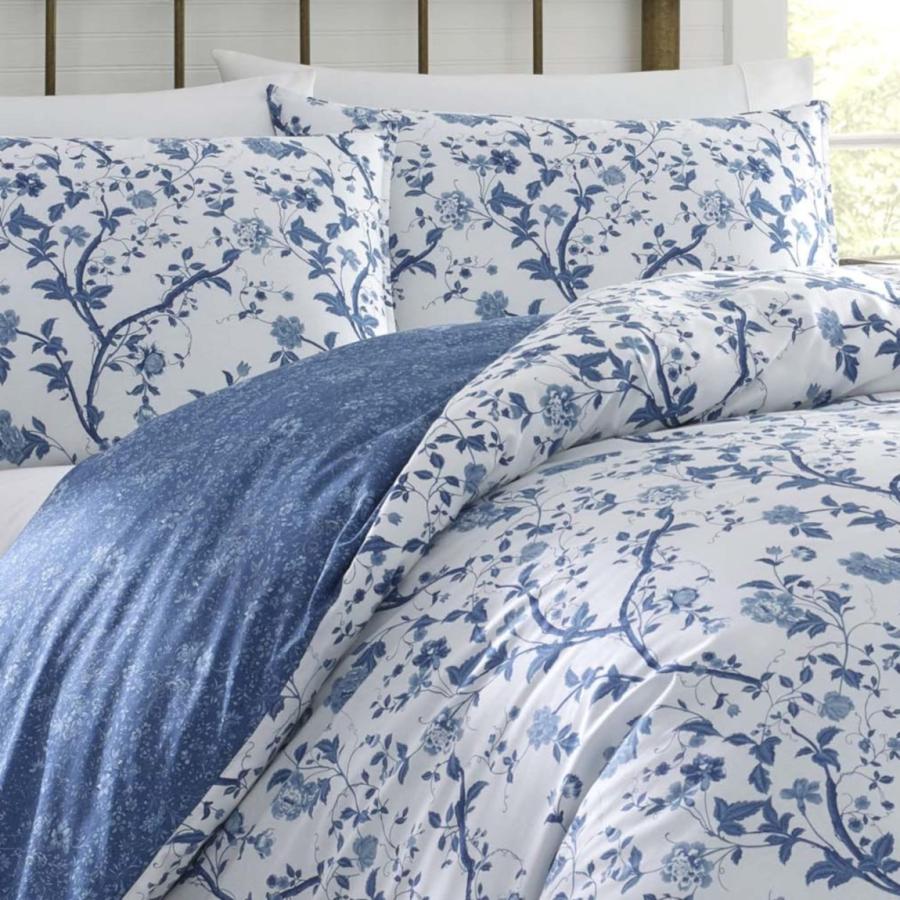 Laura Ashley Home 布団カバーセット Elise Blue リバーシブル 綿100% 花柄 |  | 01
