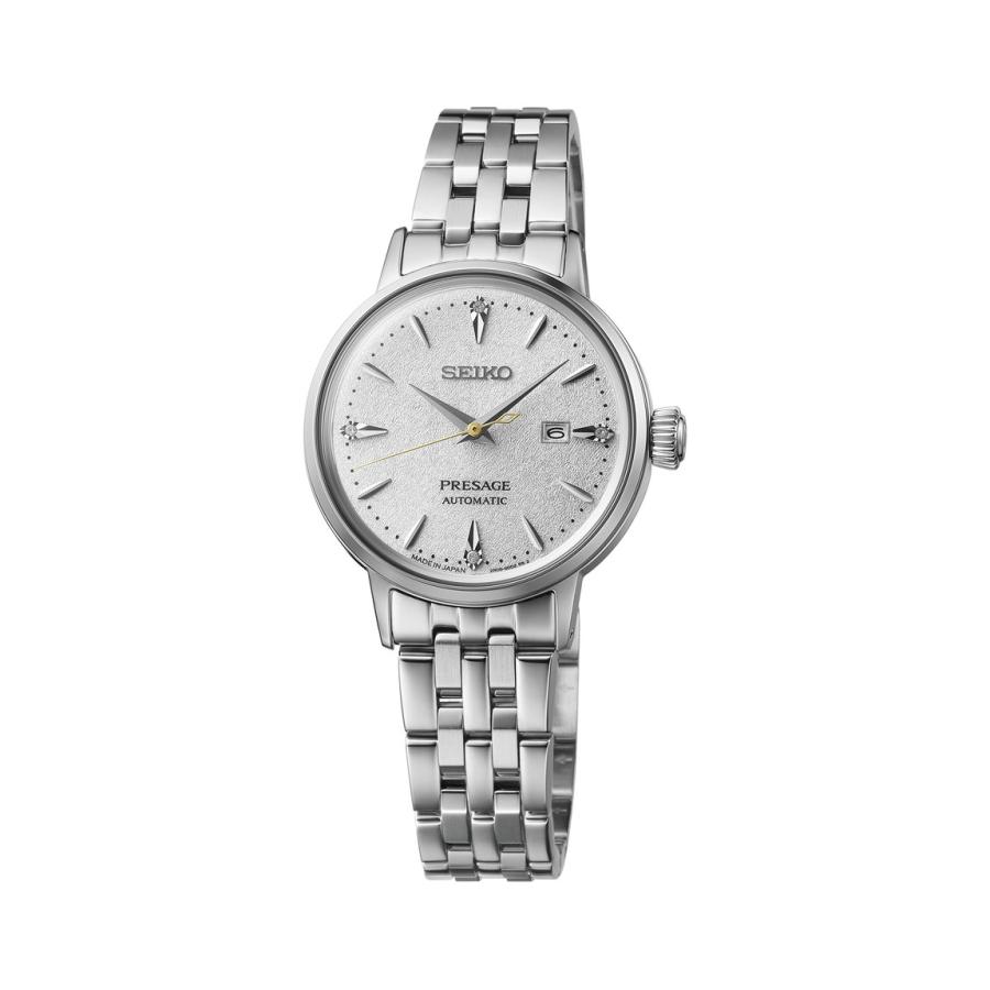 SEIKO Presage Cocktail Time 腕時計 レディース ホワイト文字盤 ダイヤモンド 自動巻き ステンレス SRE017 | 