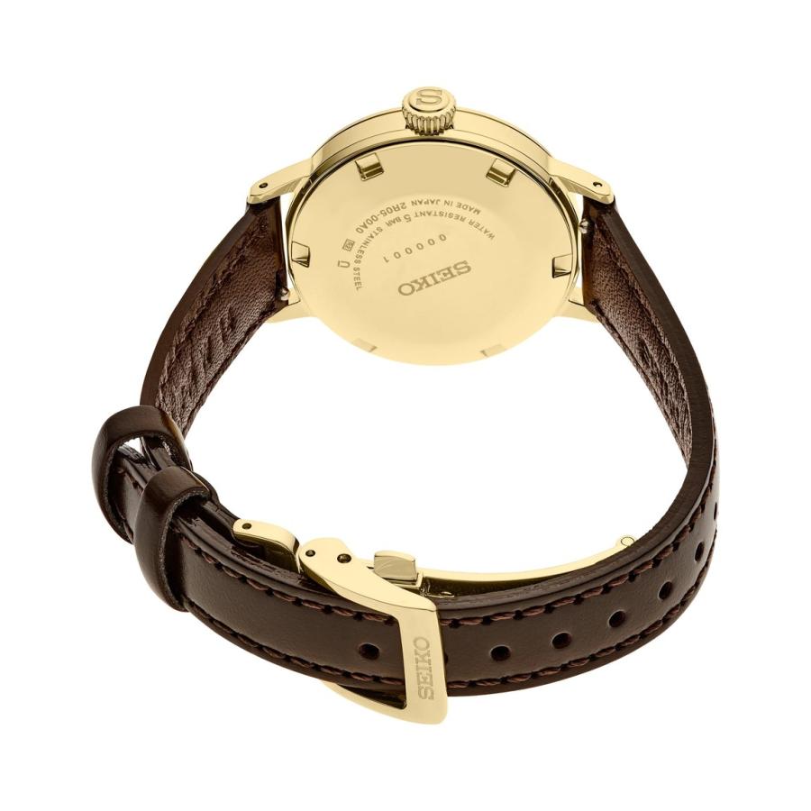 SEIKO Presage Cocktail Time 腕時計 レディース ブラウン文字盤 ダイヤモンド ゴールド レザー 自動巻 SRE020 |  | 02