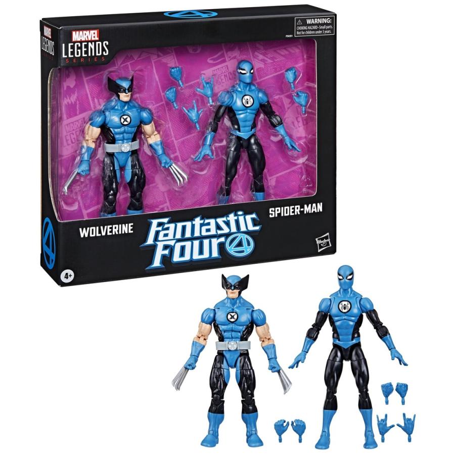 マーベル マーベルレジェンド ウルヴァリン & スパイダーマン アクションフィギュア ファンタスティック・フォー 2体セット コミックス版 | 