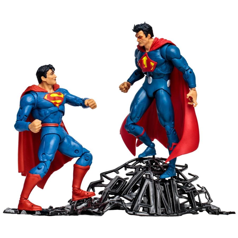 マクファーレン トイズ DCマルチバース スーパーマン vs スーパーマン(アース3) & アトミカ 7インチ アクションフィギュア | 
