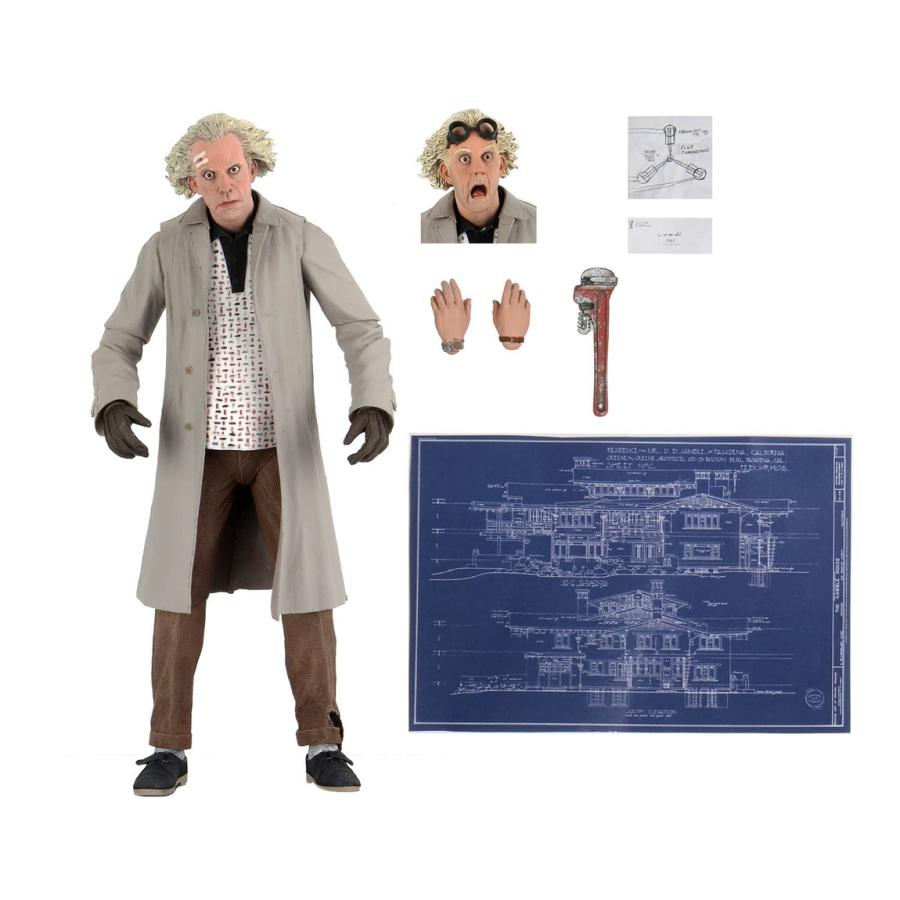 NECA バック・トゥ・ザ・フューチャー ドク エメット・ブラウン アルティメット 7インチ アクションフィギュア | 