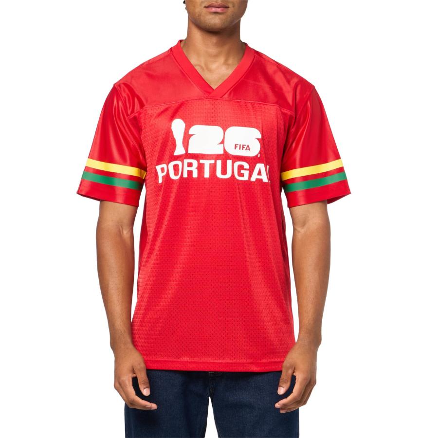 Outerstuff FIFA ワールドカップ 2026 ポルトガル Portugal Vネック フットボールジャージ Tシャツ 半袖 応援グッズ |  | 01