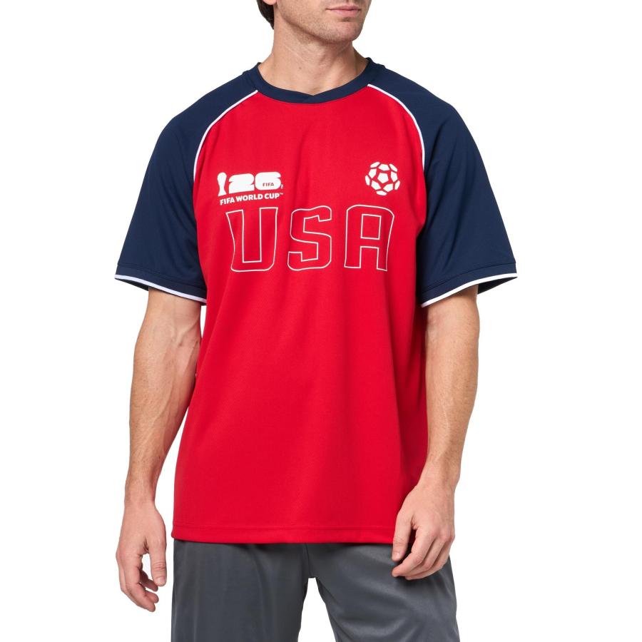 Outerstuff FIFA ワールドカップ 2026 アメリカ代表 USA サッカーシャツ ラグラン Tシャツ メッシュ トップス 半袖 |  | 01