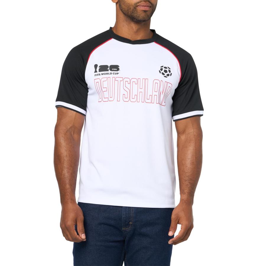 Outerstuff FIFA ワールドカップ 2026 ドイツ代表 Germany ラグラン Tシャツ トップス ジャーマニーカラー メッシュ |  | 01