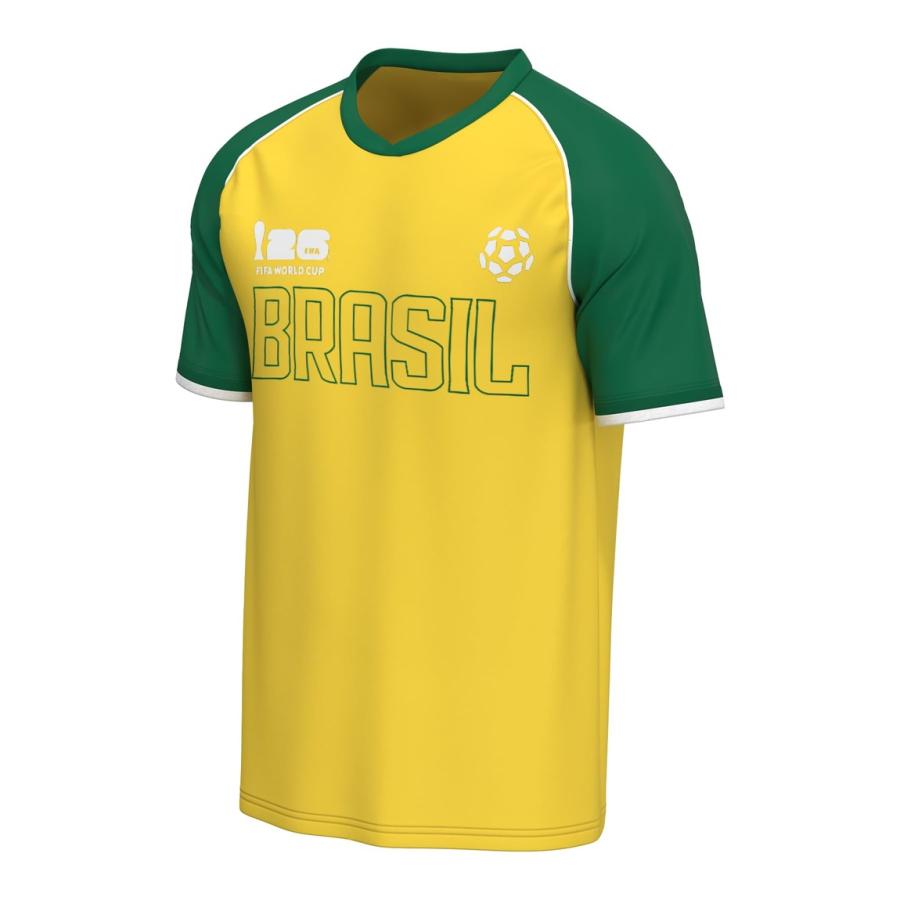 Outerstuff FIFA ワールドカップ 2026 ブラジル代表 Brazil サッカー ラグラン Tシャツ ジャージ メッシュ 速乾 | 