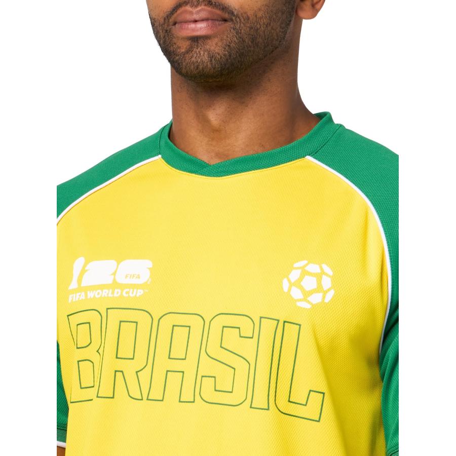 Outerstuff FIFA ワールドカップ 2026 ブラジル代表 Brazil サッカー ラグラン Tシャツ ジャージ メッシュ 速乾 |  | 01