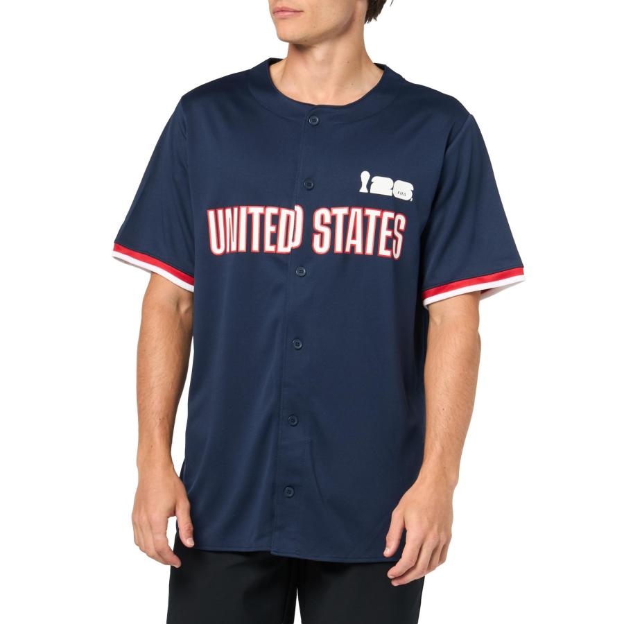 Outerstuff FIFA ワールドカップ 2026 アメリカ代表 USA ベースボールシャツ 半袖 ボタンフロント ジャージ 応援グッズ |  | 01