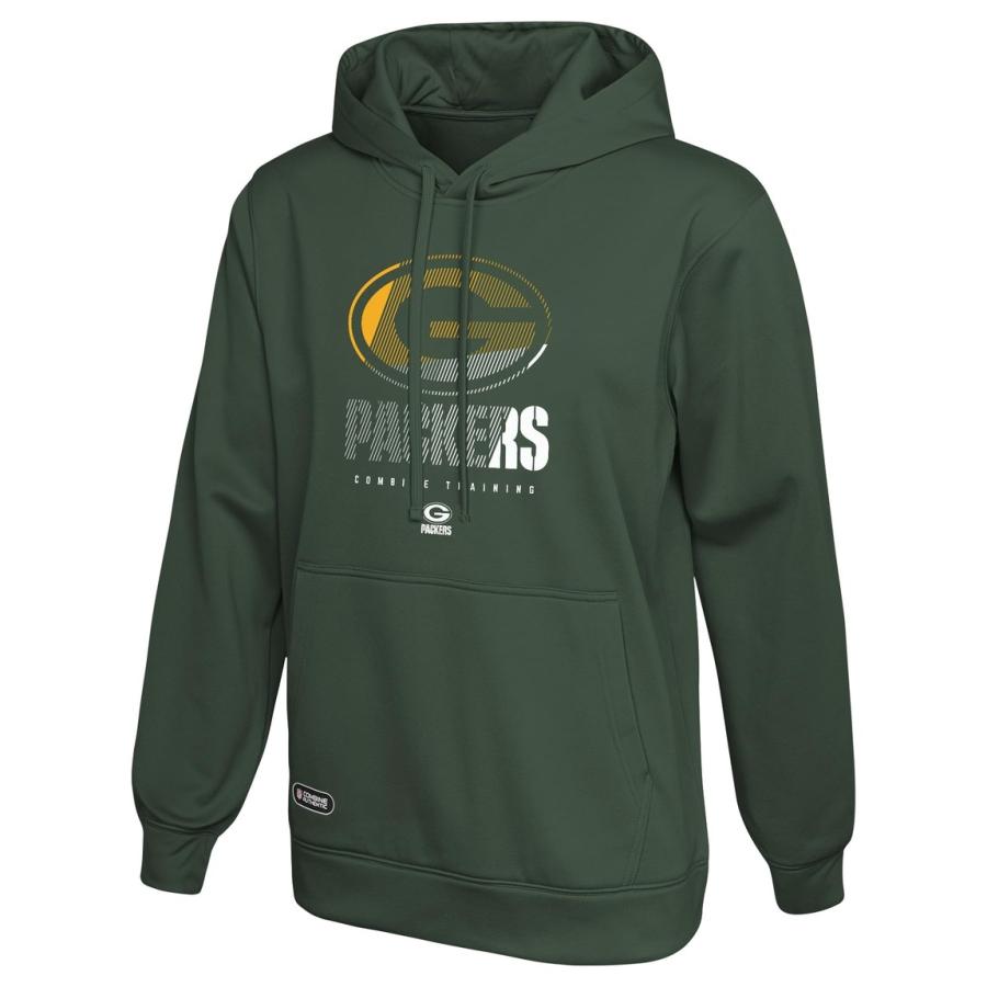Outerstuff NFL グリーンベイ・パッカーズ Green Bay Packers プルオーバー フリース パーカー グリーン メンズ ロゴ | 